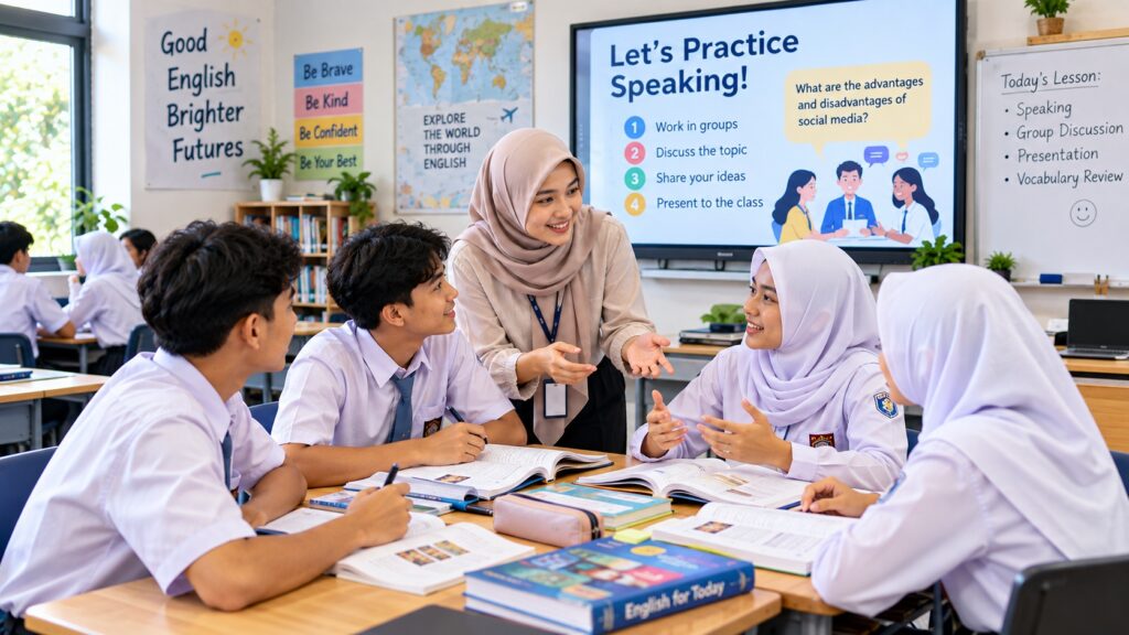 Kegiatan pembelajaran Bahasa Inggris SMP SMA SMK